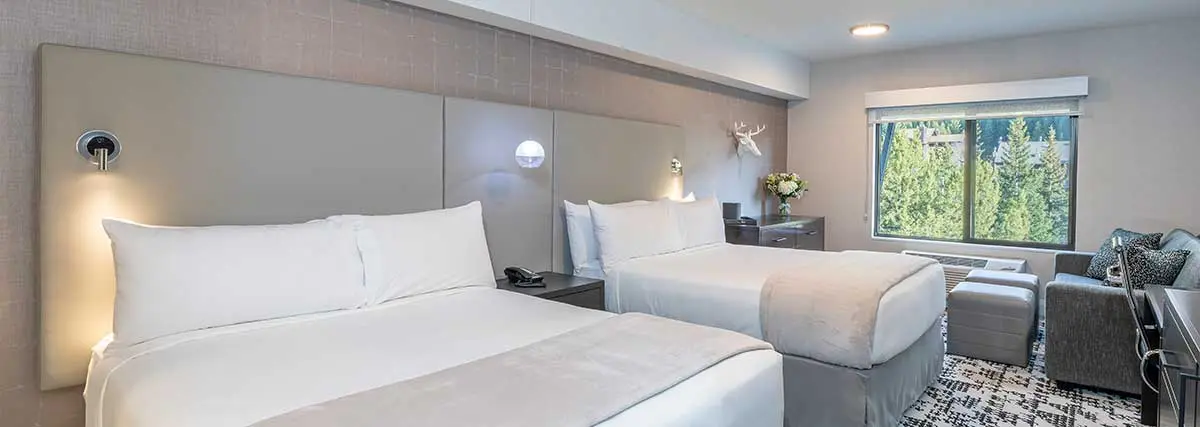Interior view of an Element29 hotel room