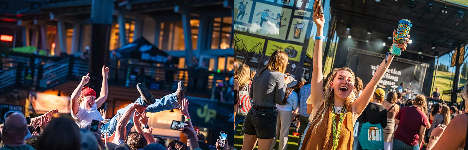 fans having fun at union peak festival