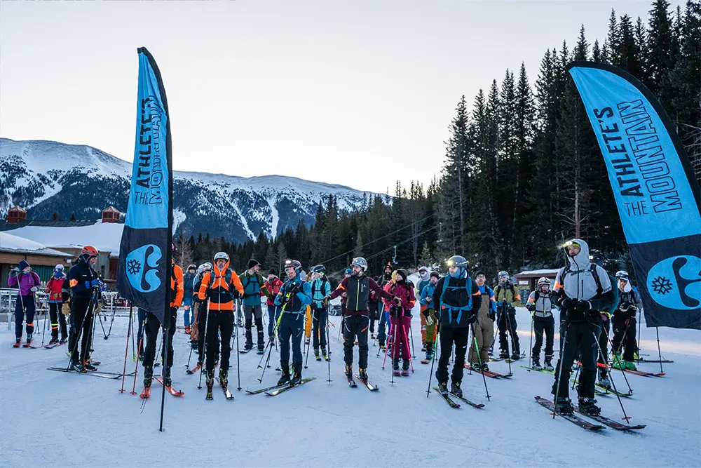 uphill race series start line