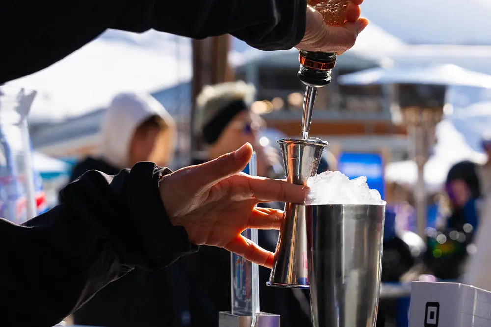 bartender making a cocktail