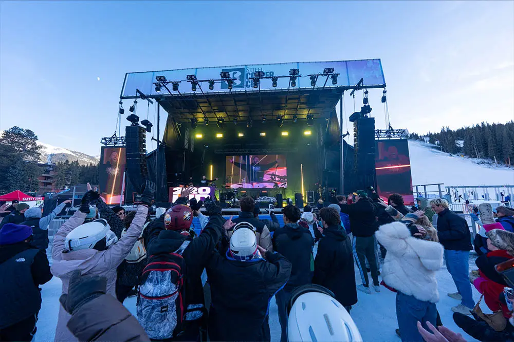 crowd and stage at the stifel copper cup dj set
