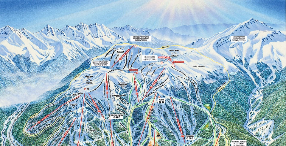 Trail & Area Maps  Copper Mountain Resort